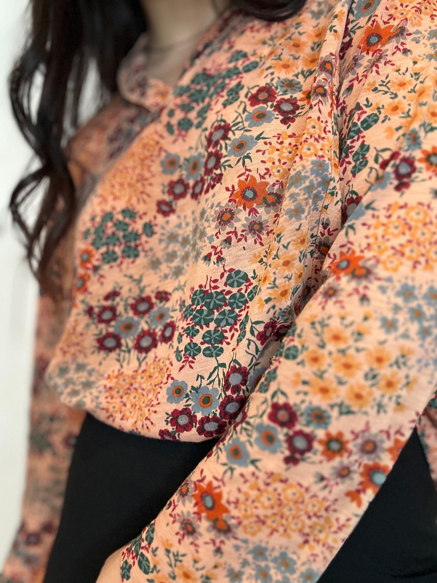 Blusa vintage estampado floral