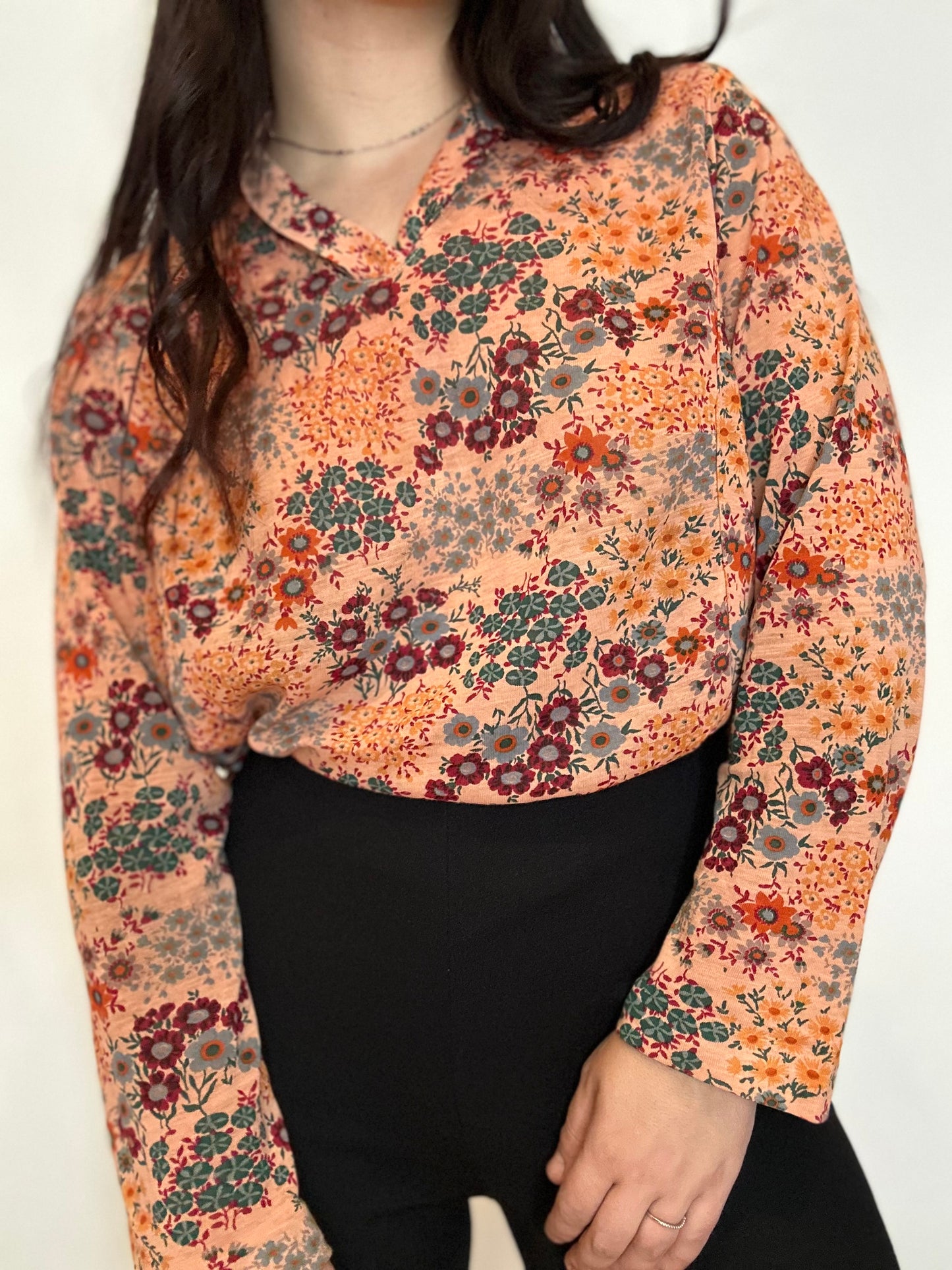 Blusa vintage estampado floral