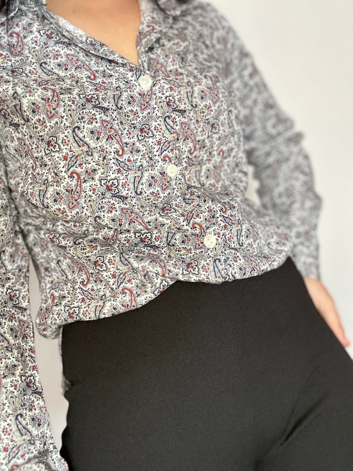 Camisa vintage estampado paisley