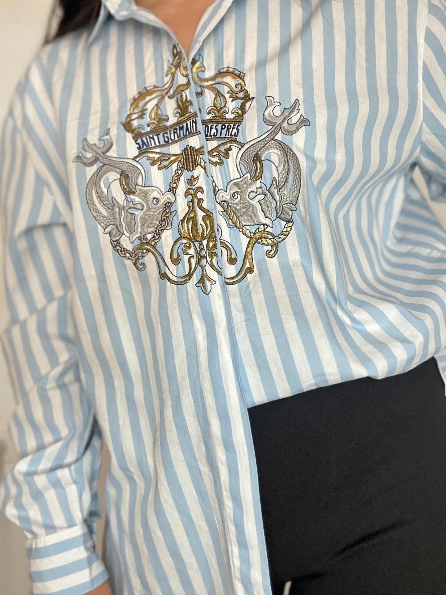 Camisa vintage rayas Saint Germain des prés